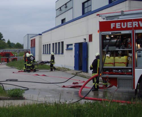 Einsatzübung der Feuerwehr