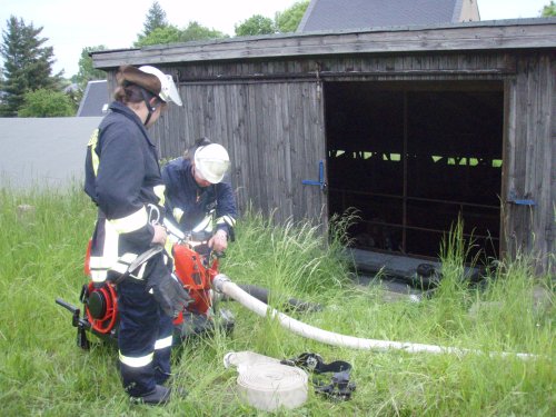 Einsatzübung der Feuerwehr
